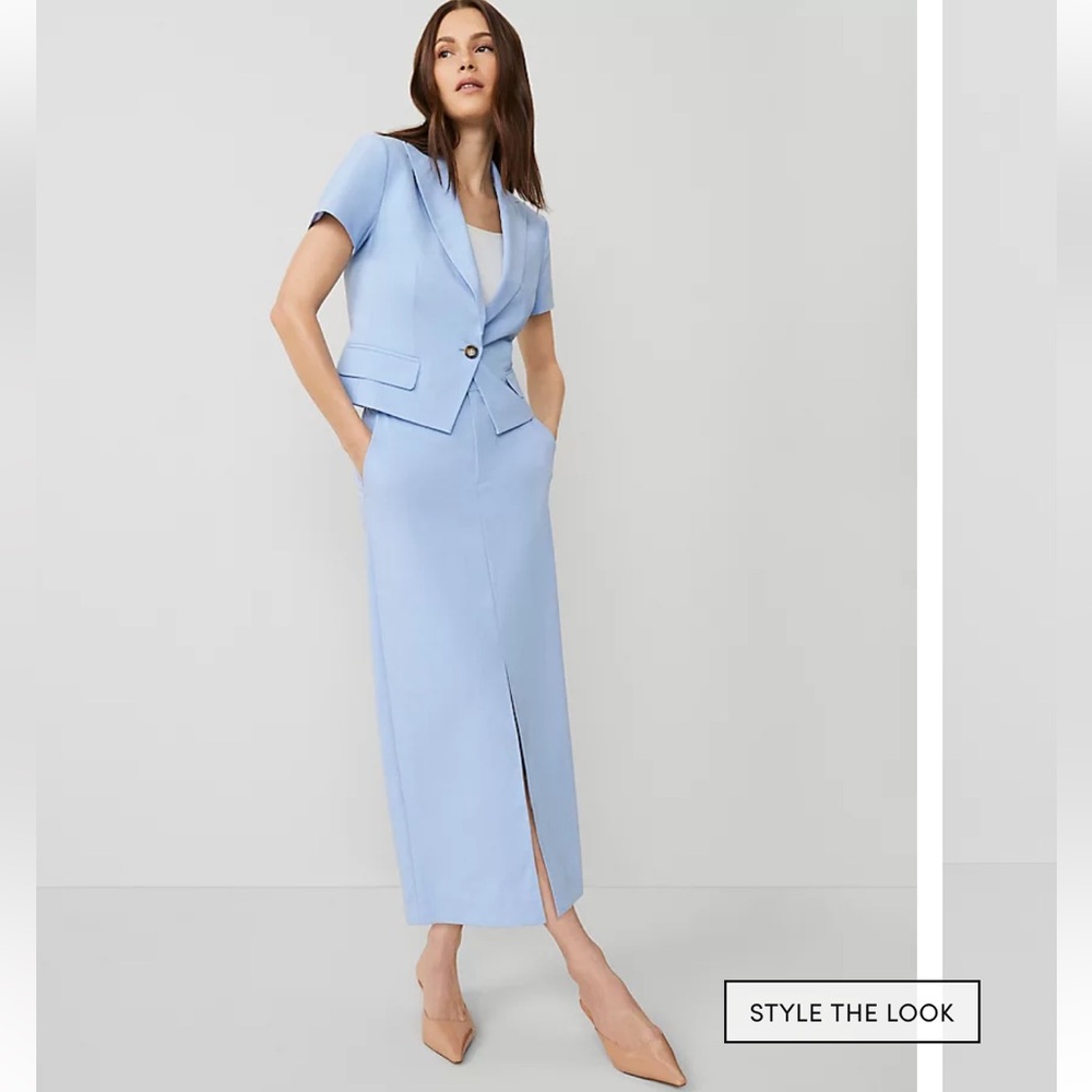 Ann Taylor The Petite Trouser Column Midi Skirt
